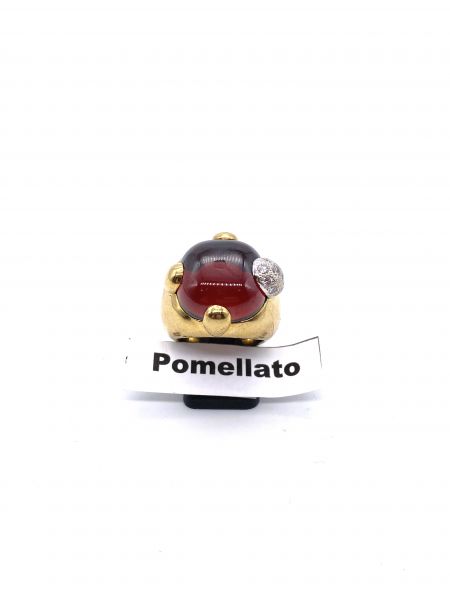 Pomellato Ring mit Granat und Brillanten 750GG - 26g schwer
