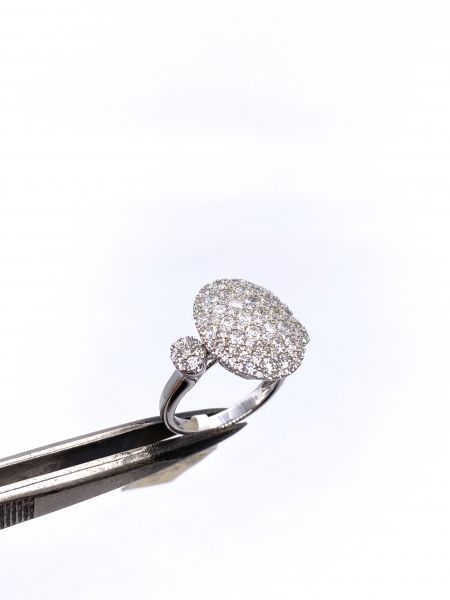 Ring 750 WG Diamanten insg. ca. 2,14 ct. W/GT-VS