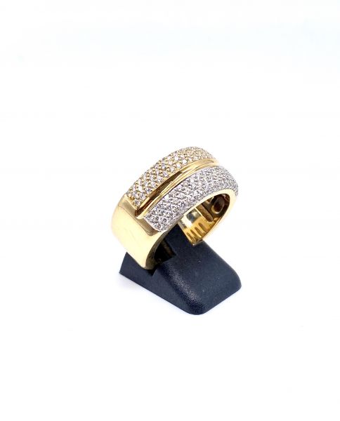 Ring 585 GG 14 Karat mit Diamanten W-VS von CHRIST